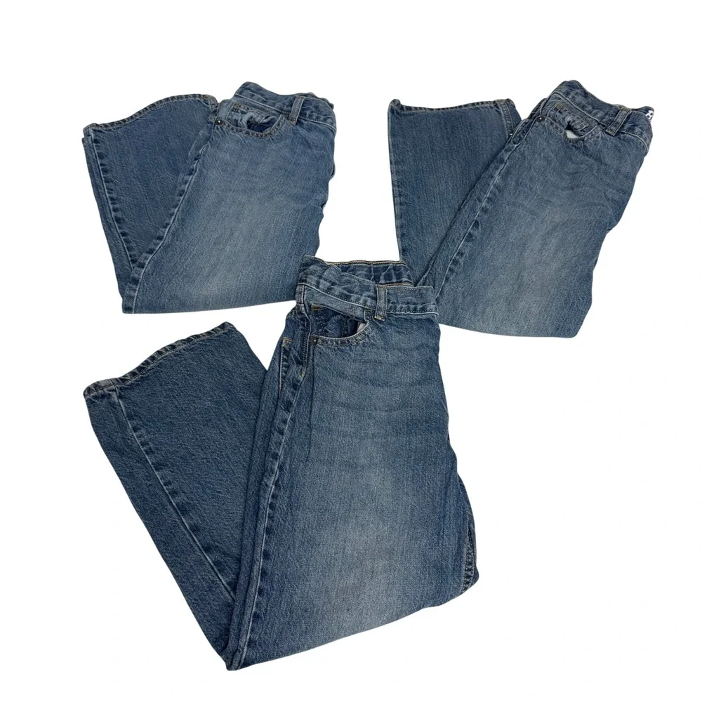 OshKosh Bgosh Kids Classic Straight Blue Jeans Medium Wash Denim Boys 7 Husky